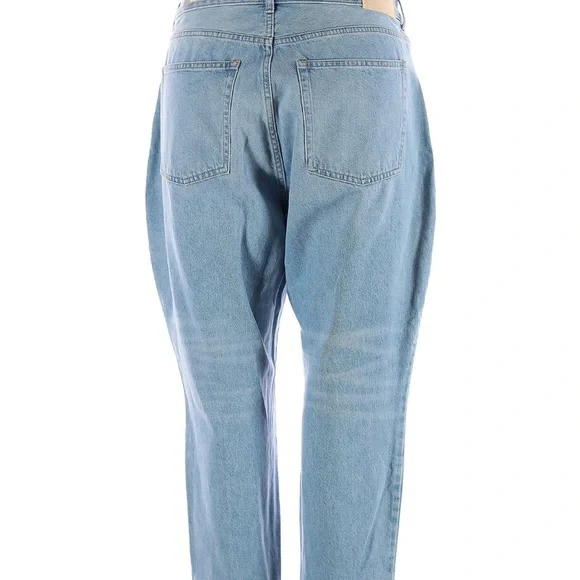 Everlane 33 Waist The Curvy 90s Cheeky Straight Organic Cotton Light Blue Jeans - Picture 2 of 6